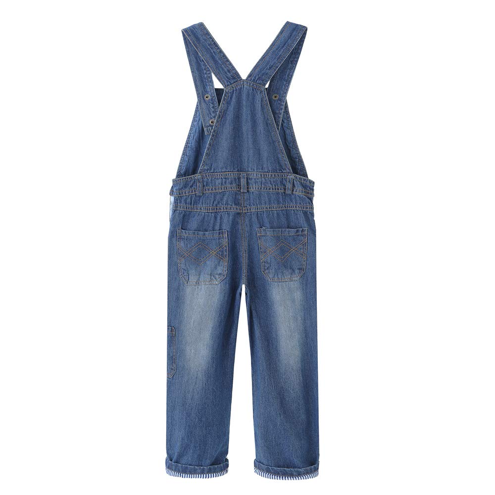 Grandwish salopette bambini tuta blu denim per ragazze ragazzi 2 anni-10 anni