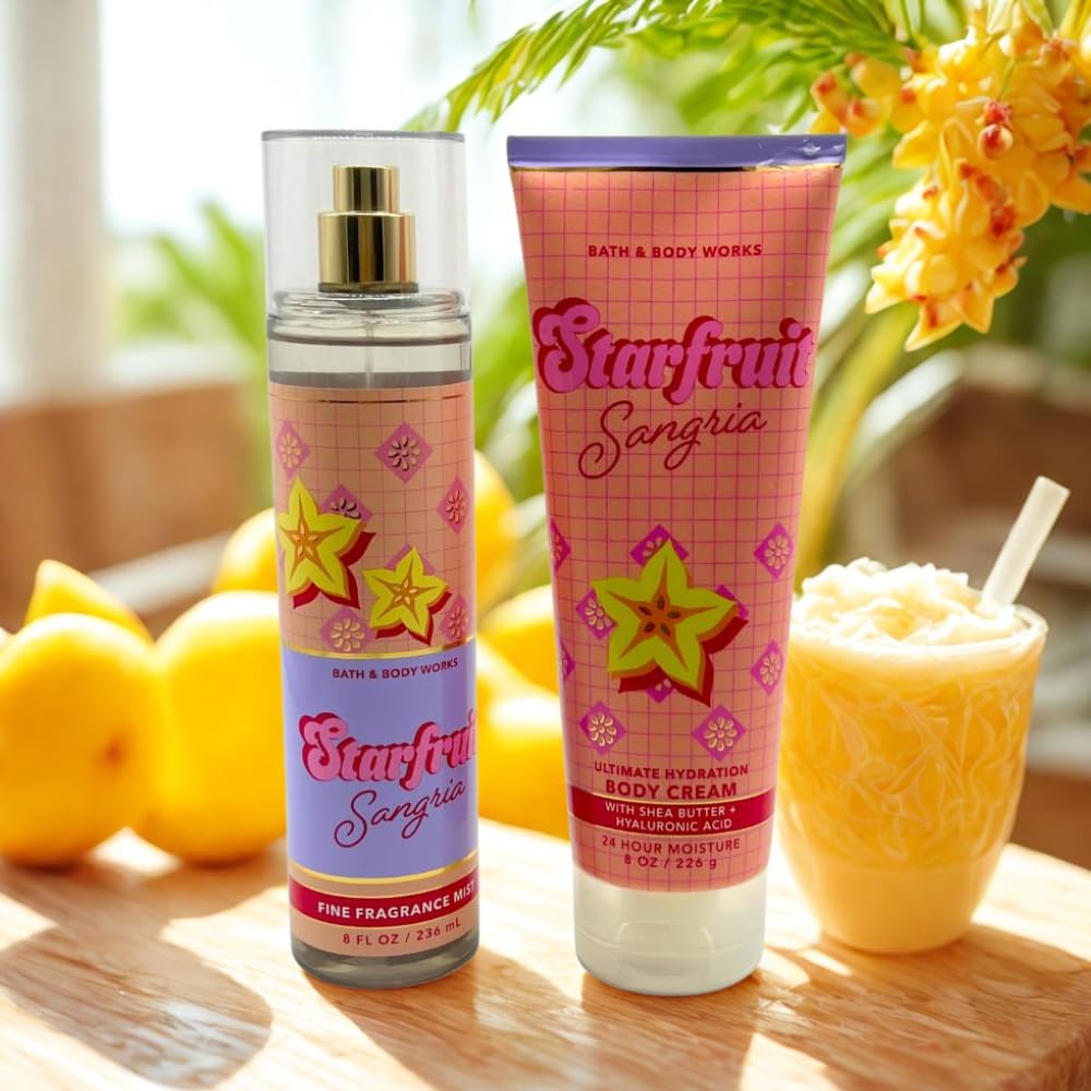 Starfruit Sangria ボディケア3点セット Amazon.com : Bath & Body Works STARFRUIT SANGRIA Fine Fragrance