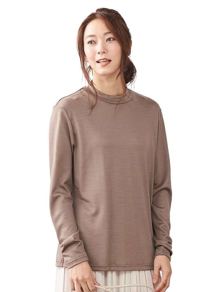 Amazon | [SPAN] 802 日本製 メリノウール モックネック