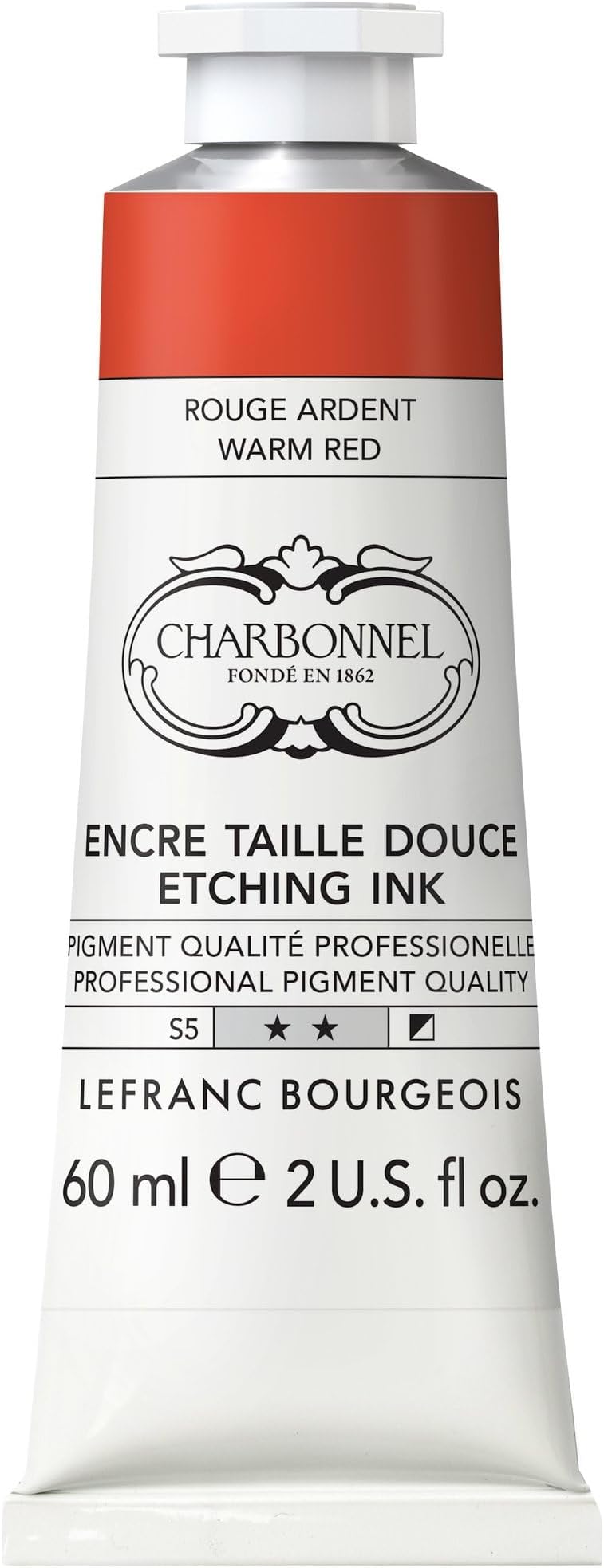 Charbonnel Copper Printing Colours, Highly Pigmented Jet Printing Ink, Excellent Lightfastness, Vegan, Vibrant Colours, Age-Resistant, 60 ml T