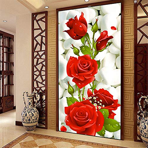 Nicole Knupfer Diamond Malerei 5D Diamant Painting Set Lila Kirschblüten Full Gross DIY