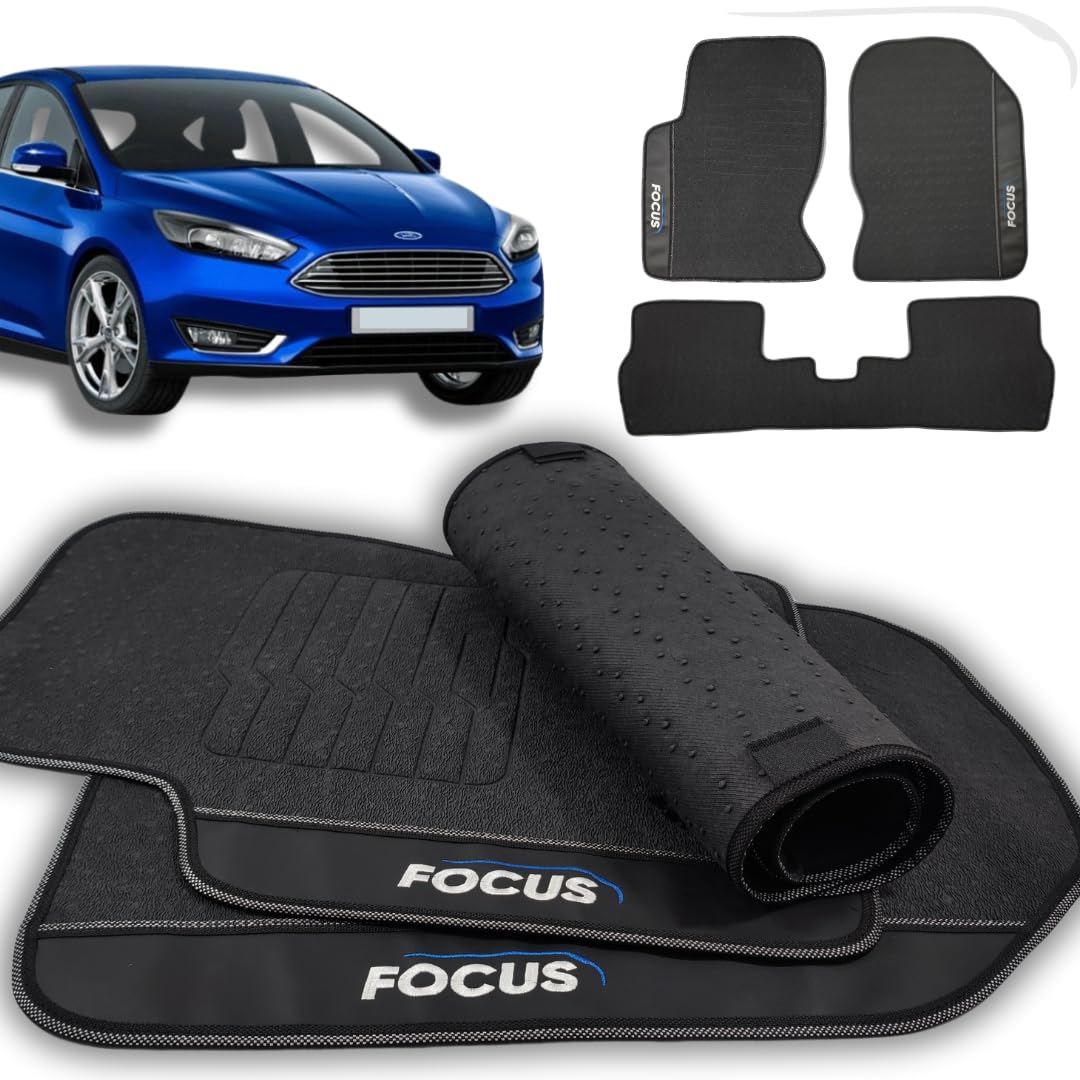 Jogo Tapete Carro Emborrachado para o Focus 1998 1999 2000 2001 2002 2003 2004 2005 2006