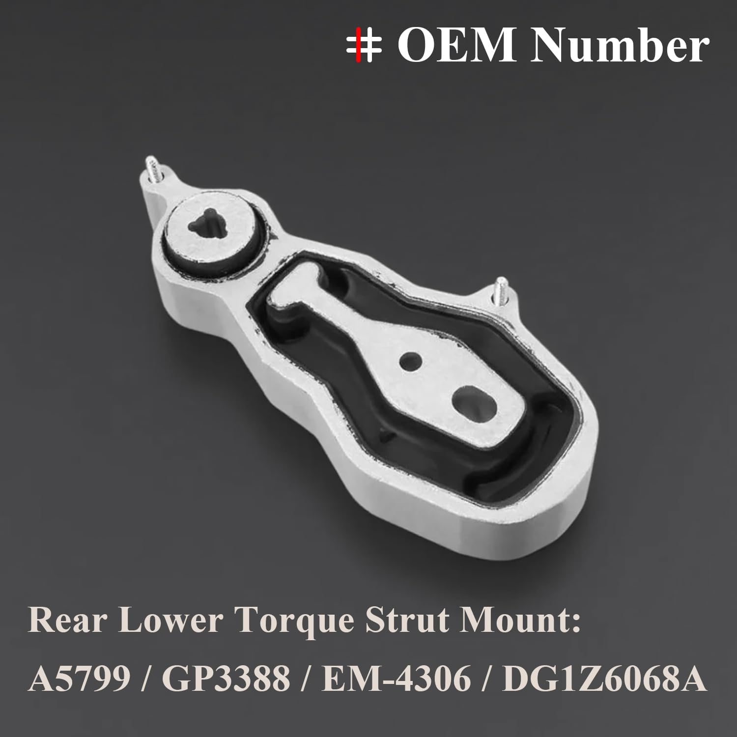 Engine Motor Mount & Trans Mount Replacement for 2013 2014 2015 2016 2017 2018 2019 Ford Flex 3.5L Without Turbo, Engine Mount Set of 3 Replaces OE# A5342 GP3180 EM-5427 8G1Z6038A A5799