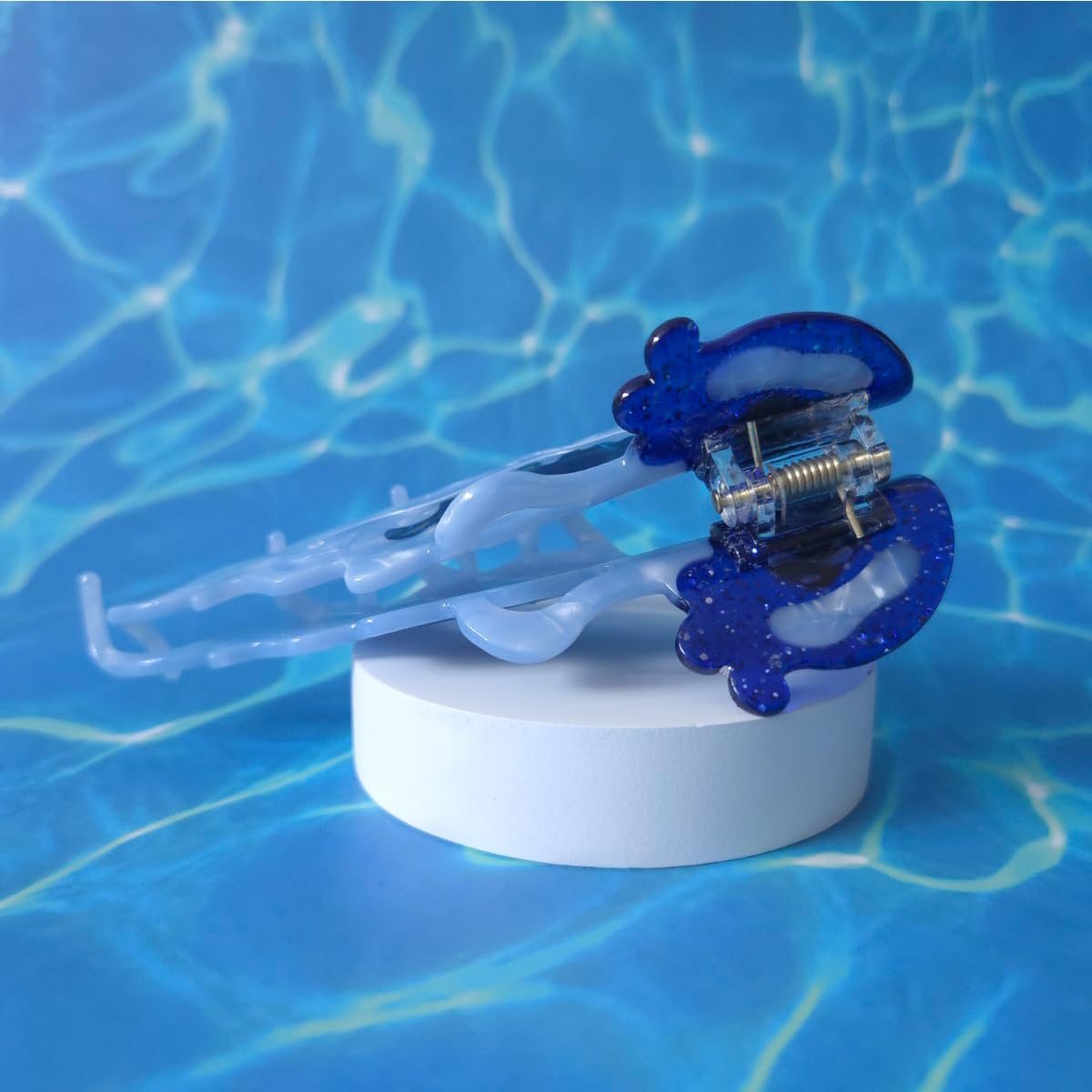 Amazon.co.jp: ノベルティオーシャンクラゲヘアクリップ、セルロース