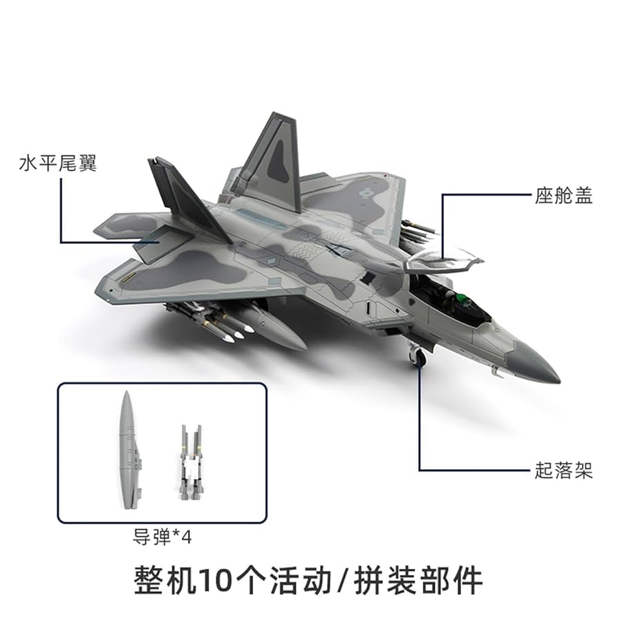 ★美品・外箱付★F-22 ラプター 1/72 航空機模型 HA2801♪ HOBBY MASTER 1/72 (ダイキャスト製) F-22 ラプター 