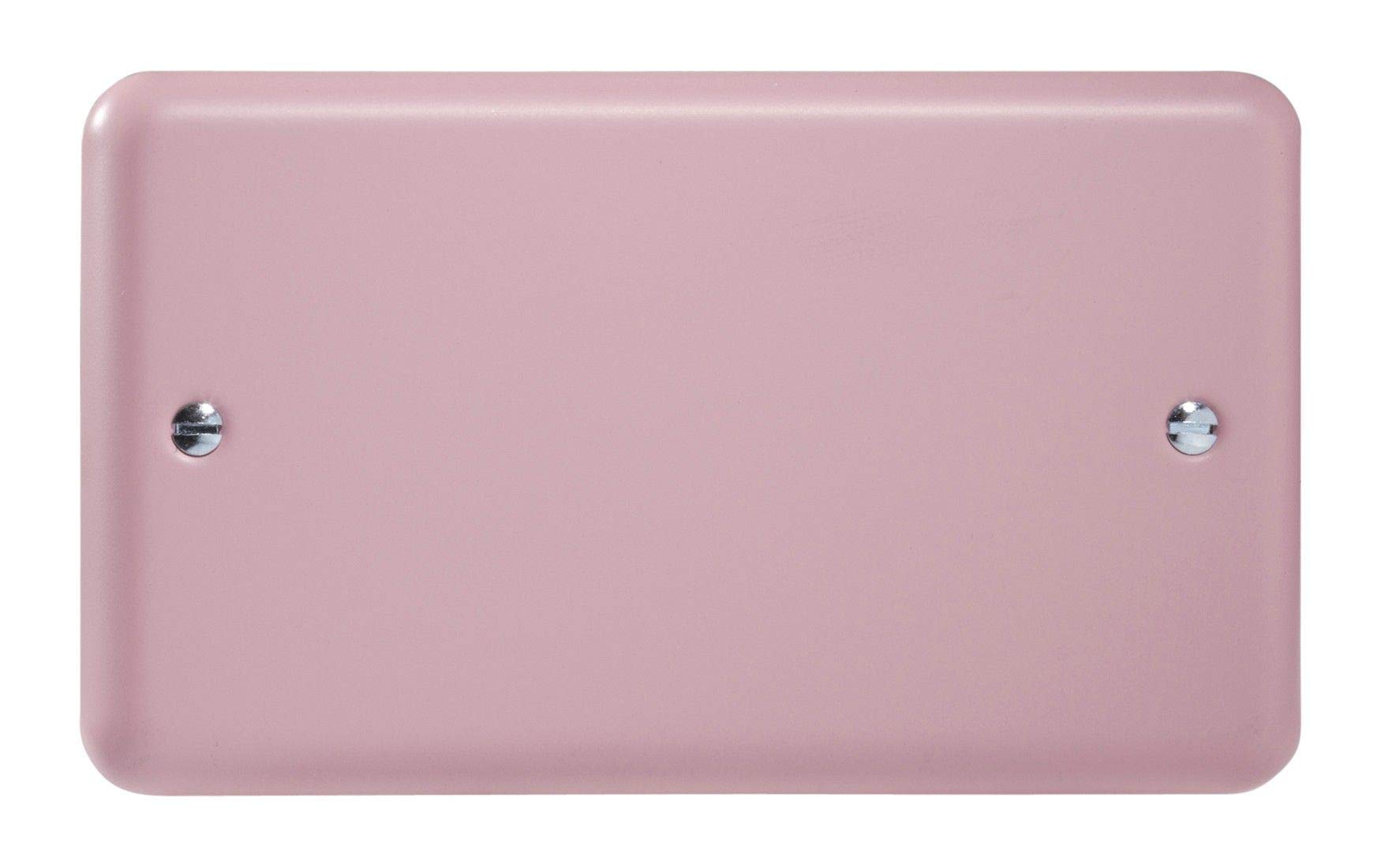 Varilight Double Blank Plate Rose Pink