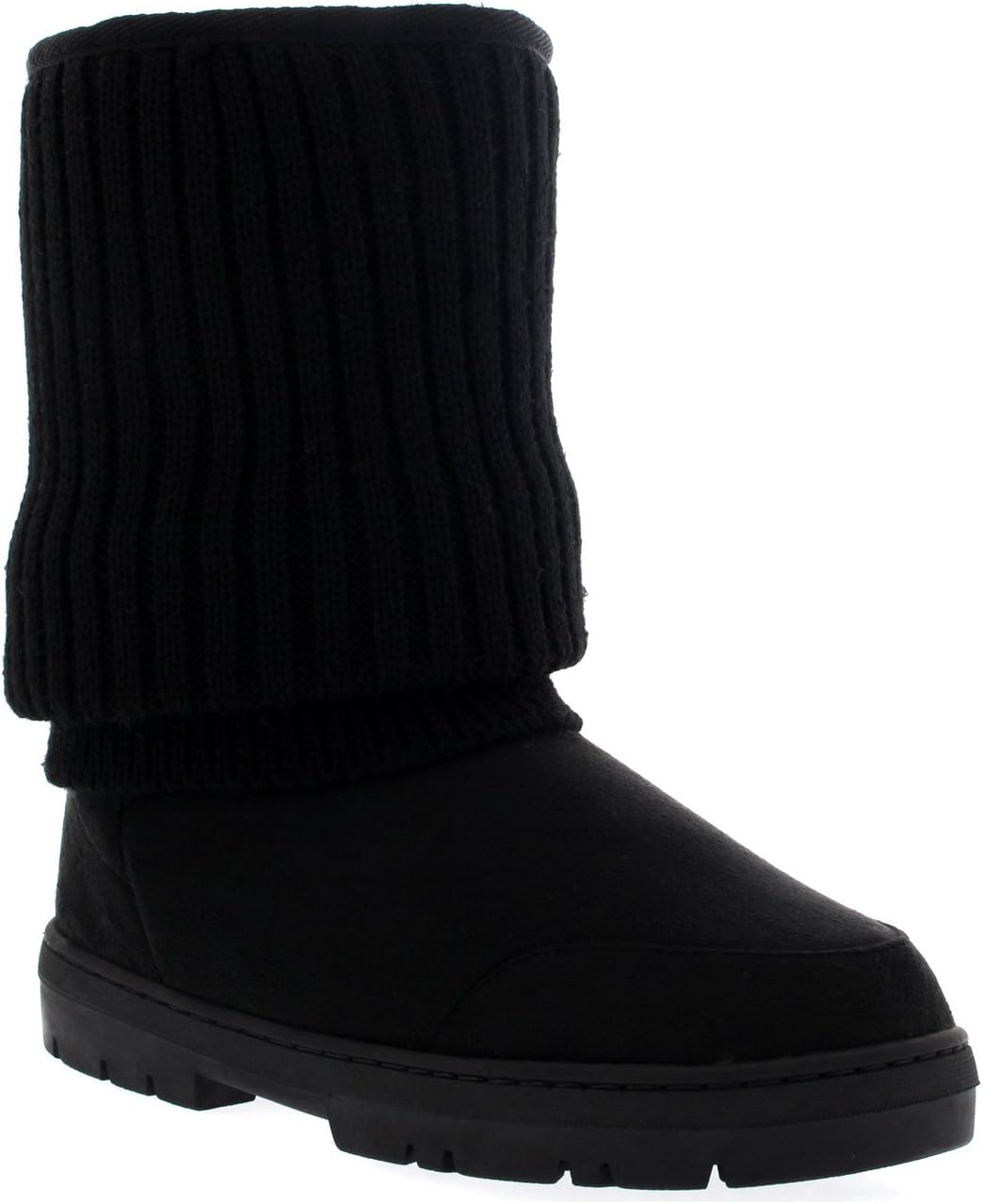 Holly Womens Short Knitted Cardy Slouch Winter Snow Rain Outdoor Warm Shoe Boots