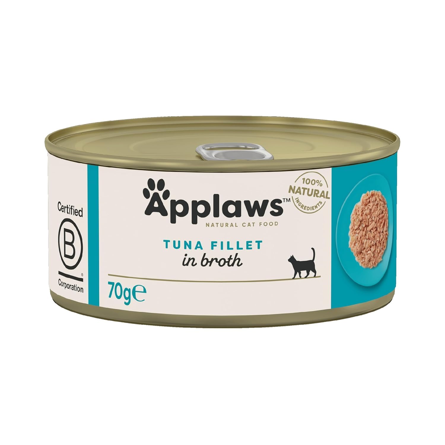 Applaws Adult Cat Cans Tuna/Fish In Broth 70G - Tuna Fillet (24 X 70G)