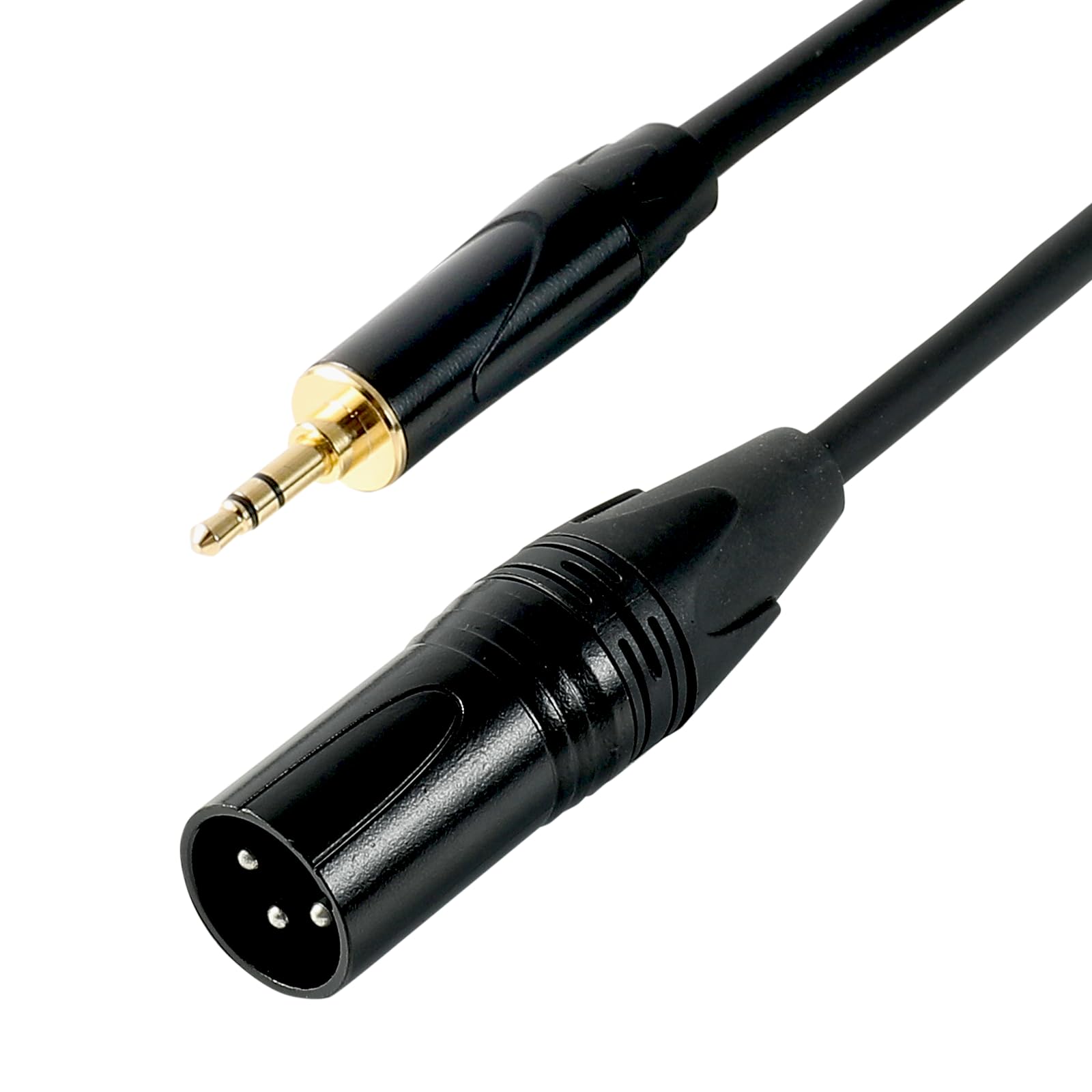 pegcabac 3.5mm to XLR Cable 3FT, 3.5mm 1/8 Inch TRS Stereo Male Plug to XLR Male Jack Microphone Cable, Audio Cord Compatible with Amplifier,Laptop,