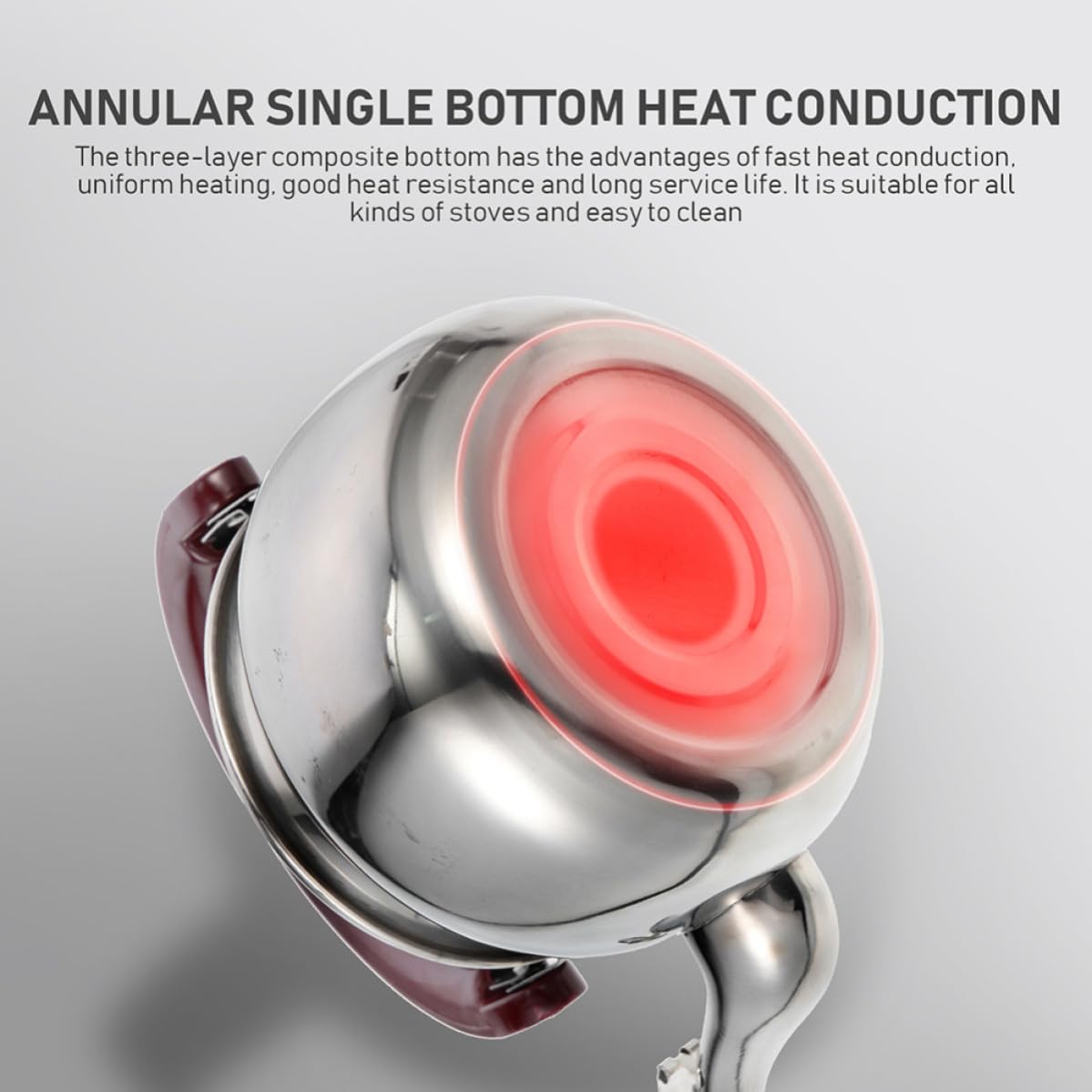 Hervidor de Agua Silbante de Acero Inoxidable para Cocina