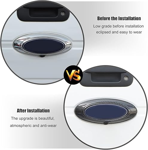 Miniatura 6 de Voodonala Cubierta negra de fibra de carbono para Ford F150 Raptor 2009 2010 2011 2012 2013 2014