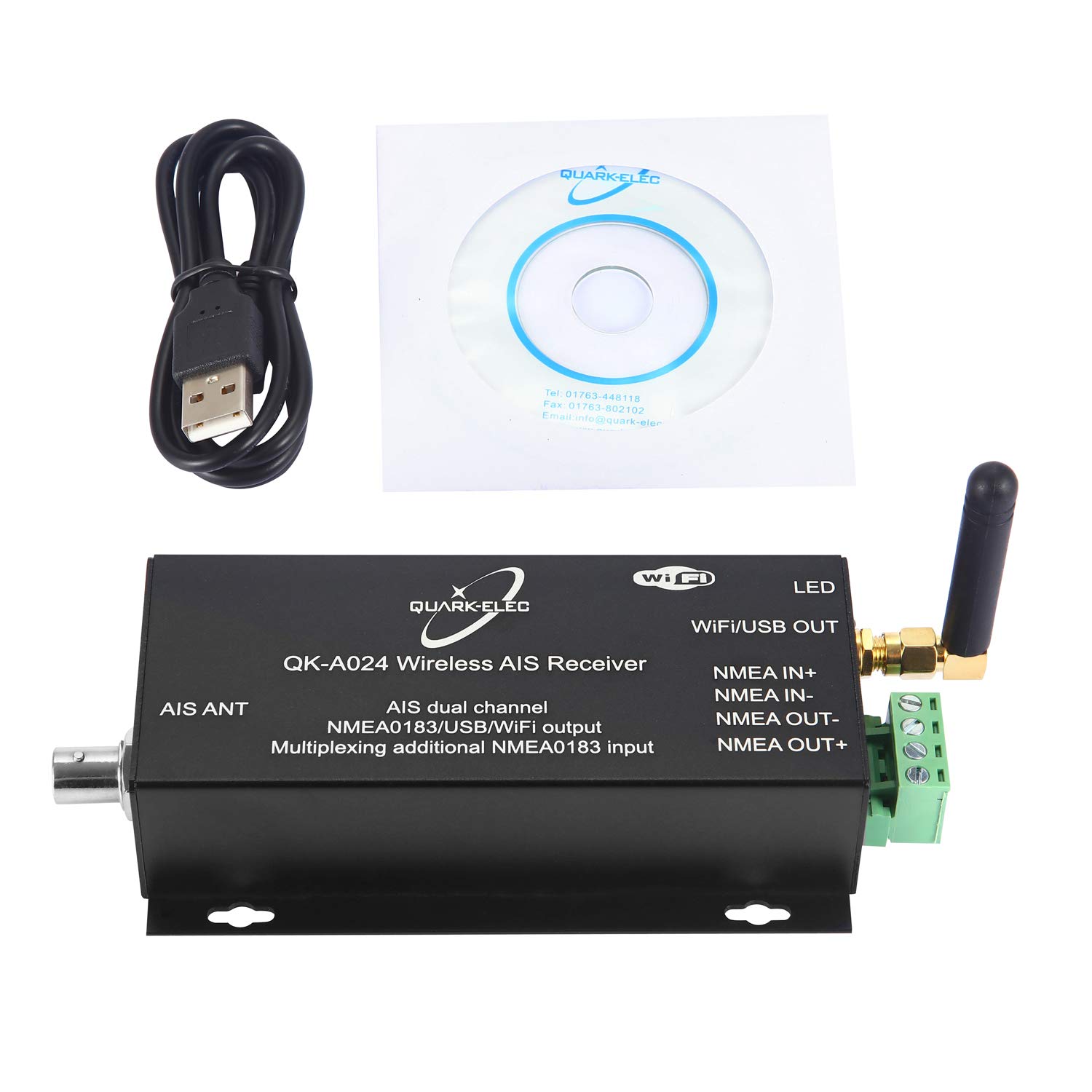 QK-A024 Récepteur AIS compact double canal Système de navigation