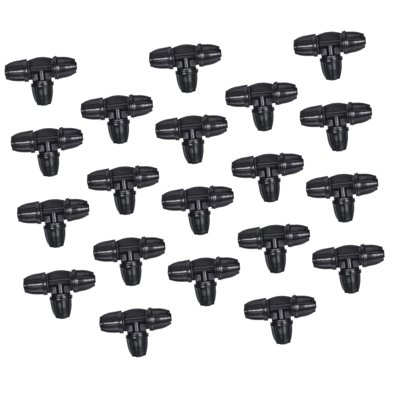 Connettore a T, 100 pezzi irrigazione a goccia raccordo a T tubo flessibile ugello a goccia kit irrigazione a goccia adattatore for irrigazione T spinato tubo for irrigazione da giardino