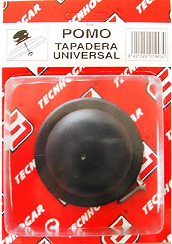 Distribuidora Ersa Pomo Tapadera, Negro, 16,5 x 11,5 x 4,4 cm