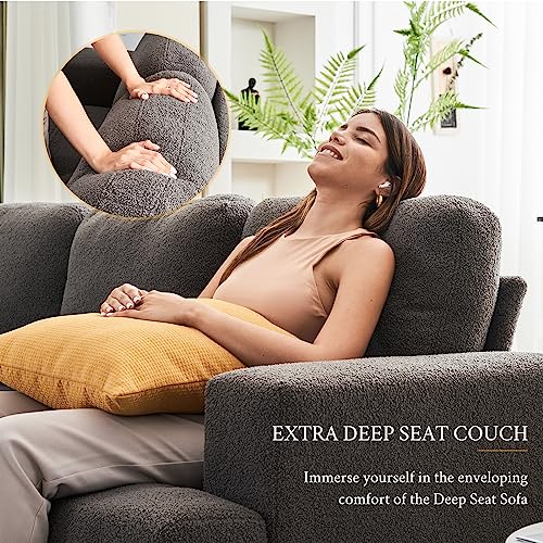 image for VanAcc 89 inch Sofa, Comfy Sofa Couch with Extra Deep Seats, Modern So