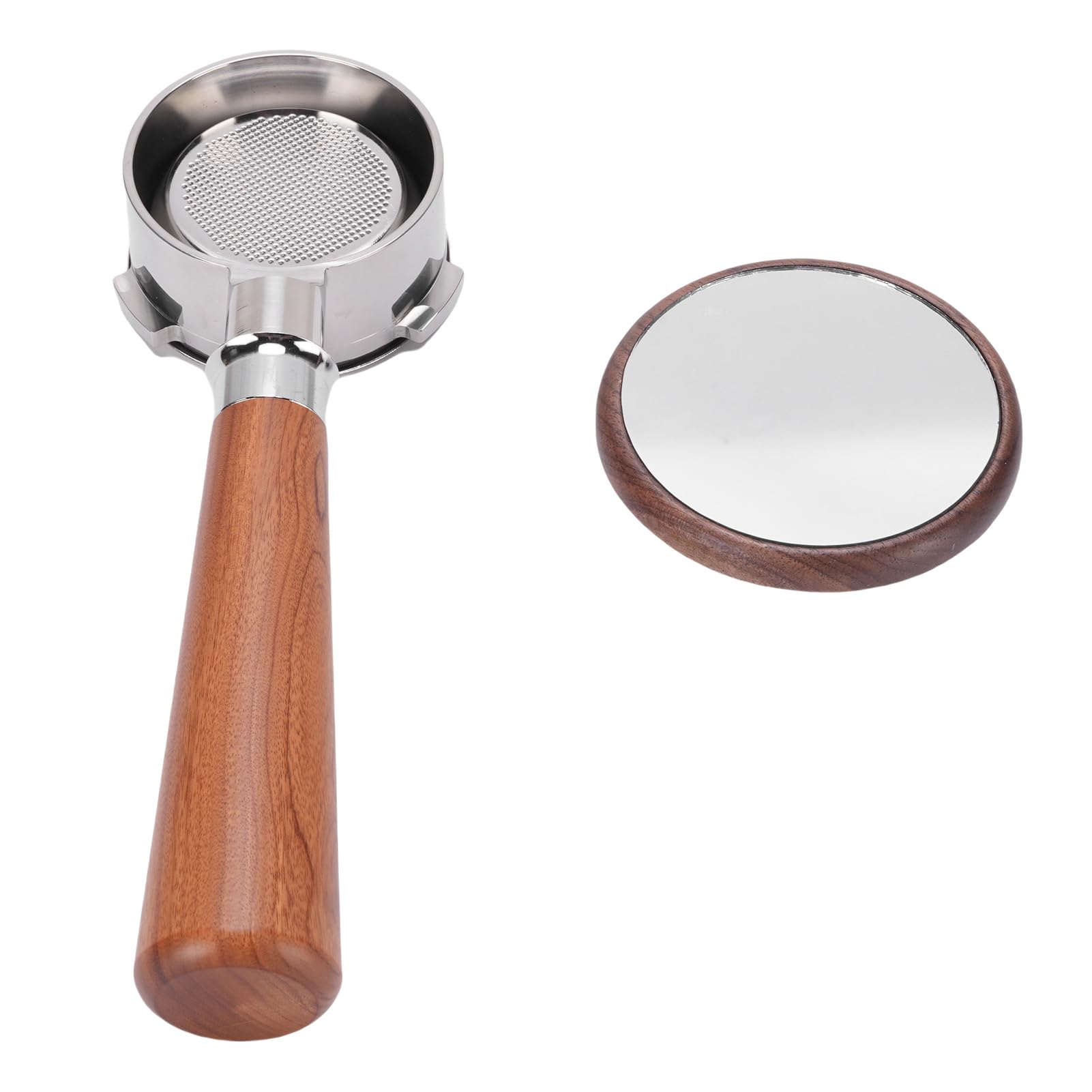 Kaffee-Siebträger, 58 Mm, Universell, ohne, mit Doppeltassen-Filterkorb für Kaffeeliebhaber und Baristas, Stilvolles Design