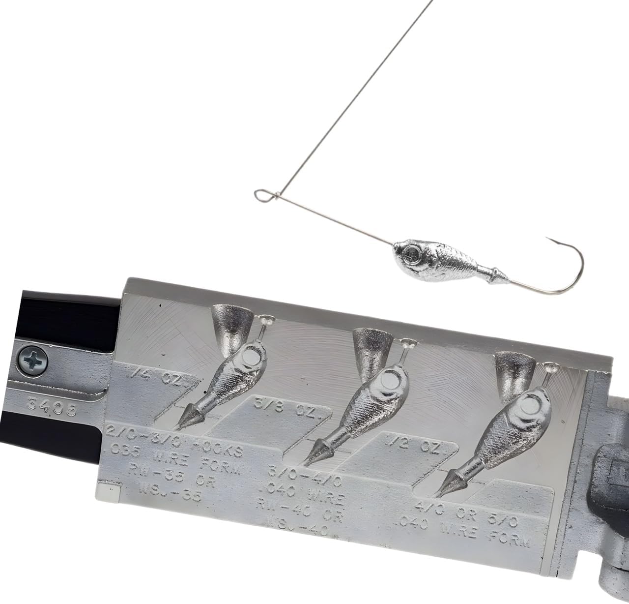 Do It Mold Ultra Minnow Spinner Size 1/4, 3/8, 1/2oz Do it Mold (3405) SJU-3-SA Cavities 3 Total