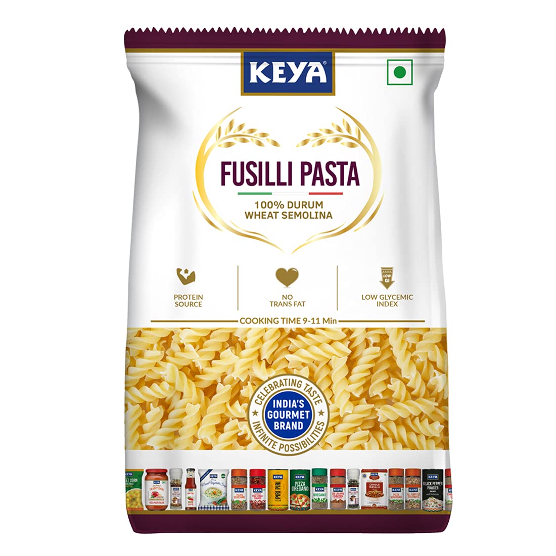 No Maida 100% Durum Wheat Fusilli Pasta, 400g