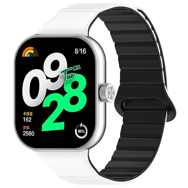 Quirxio Silicone Magnetic Strap for Redmi Watch 4 Accessories Replacement Smart Watch Band Wristband Soft Sport Bracelet for