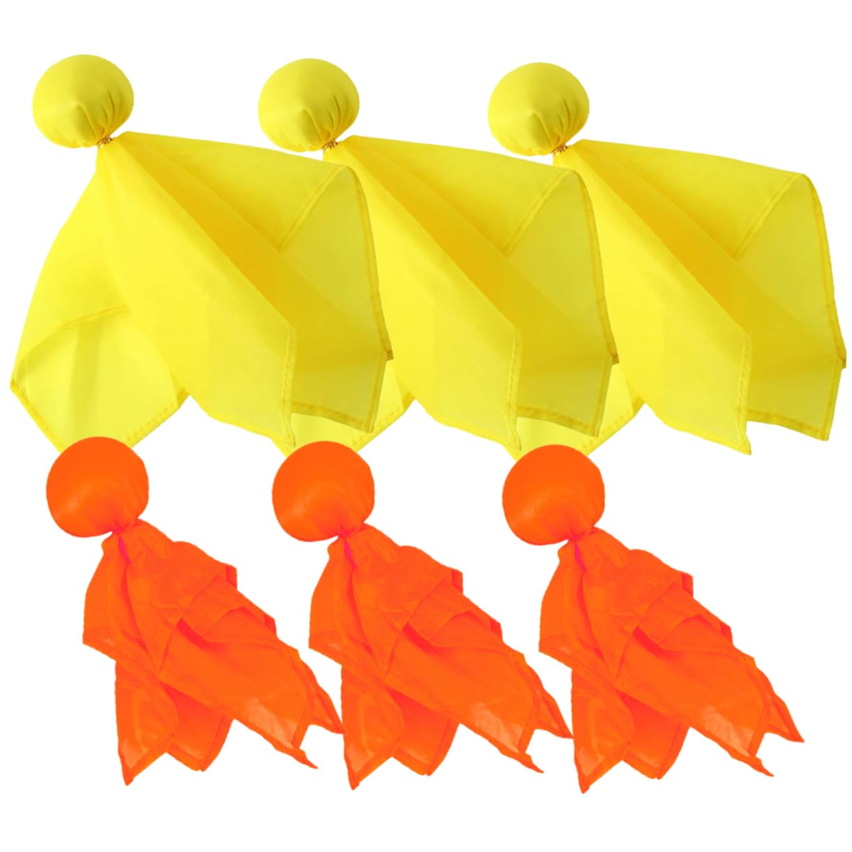 KOMBIUDA 6pcs Soccer Football Referee Flag Penalty Flag Set Sports Penalty Flags Tossing Flag American Football Game Referee Prop Yellow Penalty Flag for Sports Activities