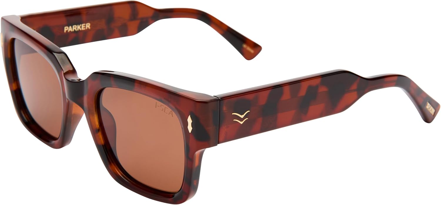 I-SEA Unisex Polarized Sunglasses - Parker - Tort/Brown - Image 2