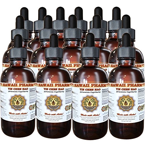Yin Chen Hao Liquid Extract, Yin Chen Hao (Artemisia Capillaris) Dried Herb Tincture, Herbal Supplement, Hawaii Pharm, Made in USA, 15x4 fl.oz