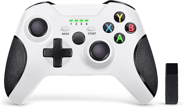 HENTOK Wireless Controller for Xbox One/One S/One X/One Elite/PS3 Host/Windows 10 with 2.4G Wireless Adapter