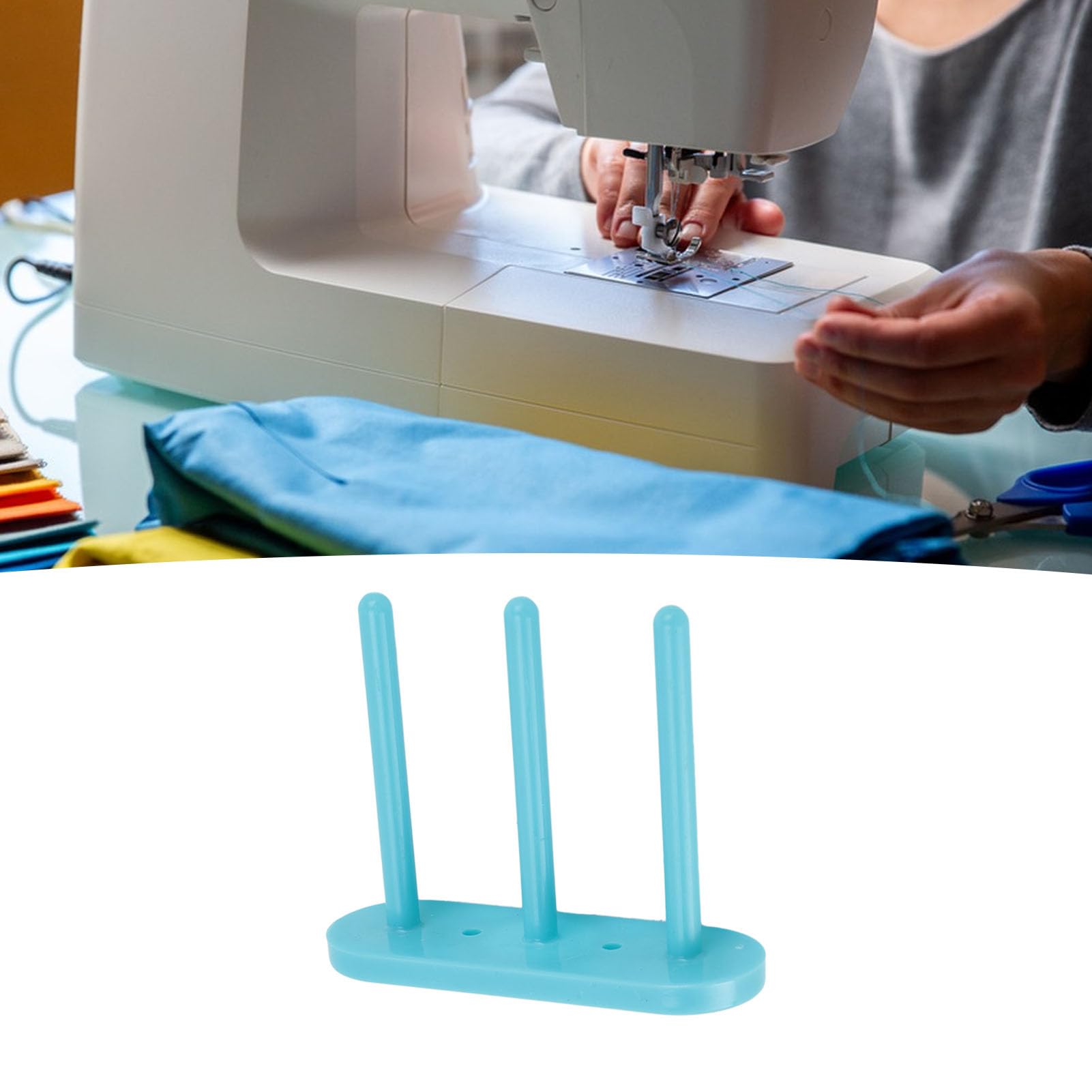 Supporto Magnetico Per Bobine Da Cucito | Organizer Da Tavolo Blu | Porta Bobine Con Magneti Forti | Facile Da Montare - 3
