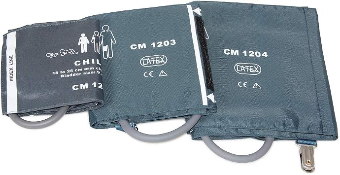 Monitor 24Hour Ambulatory Blood Pressure Monitor Holter Abpm50+3 Pcs Cuffs,PC Software,Child+Adult+Large Adult Cuffs,1 cuff (3 cuffs)