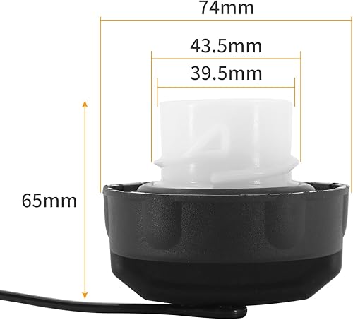 Miniatura 7 de Tapa de llenado del depósito de combustible, tapa de gasolina para Chrysler Aspen Pacifica Town&Country Voyager, Dodge Caravan Durango Grand Caravan