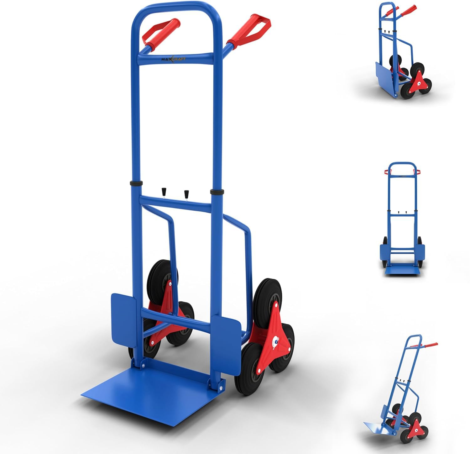 Diable Pliable Chariot de Transport Charge Max 150 kg Multi-Purpose Escalier 6 Roues pour l'Intérieur Extérieur