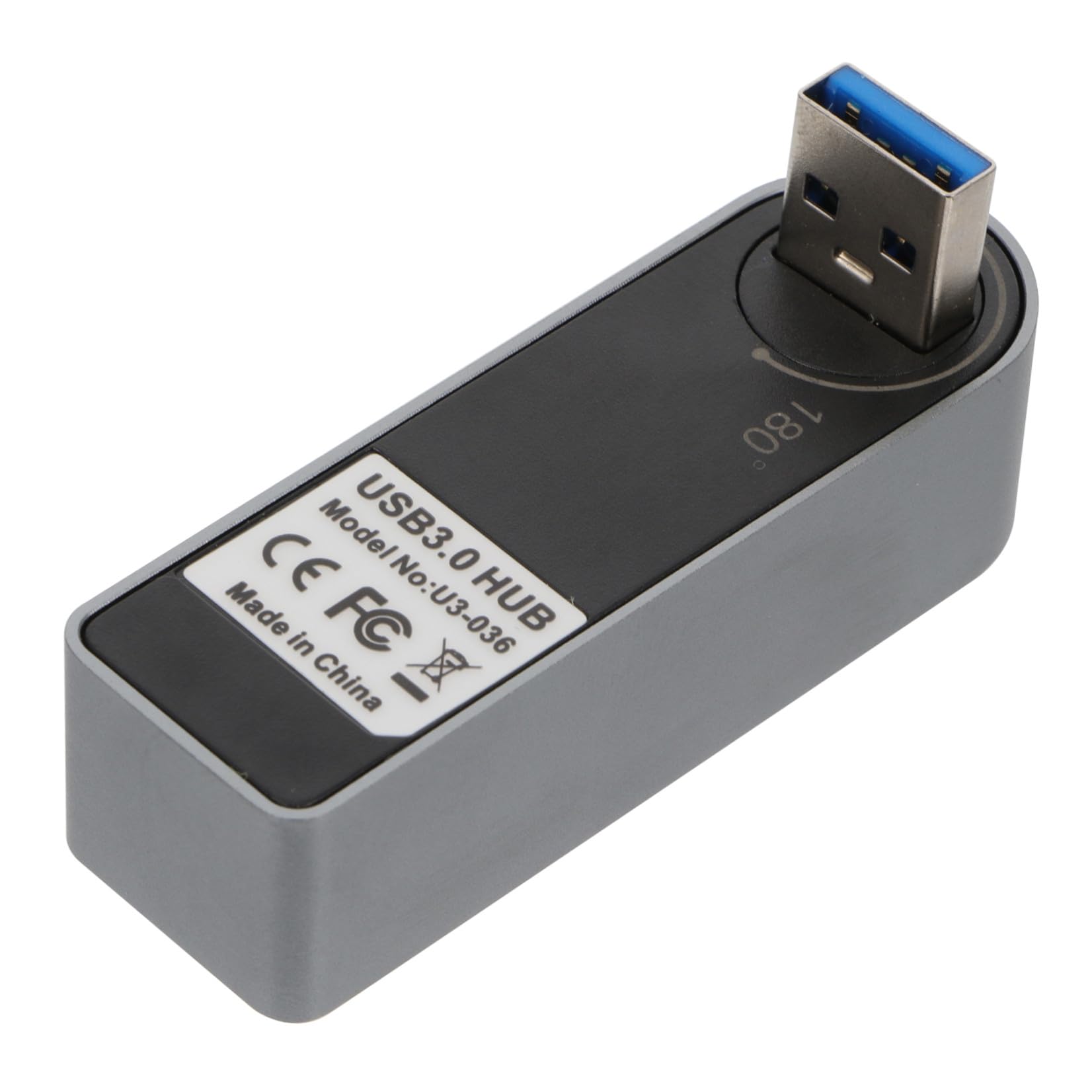 Uonlytech 3pièces USB Hub Ports USB Rotatif Adaptateur Multi-Port pour Pc Ordinateur Portable