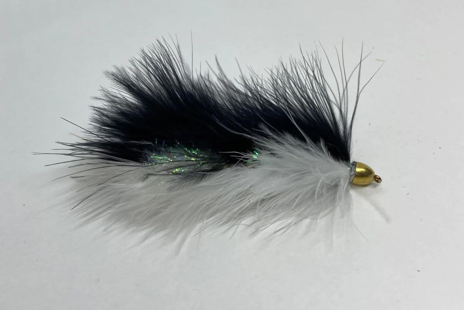 Barely Legal Black/White Articulated Streamer- Size 4- Fishing Lures- 3 Pack- Strike Fly Company