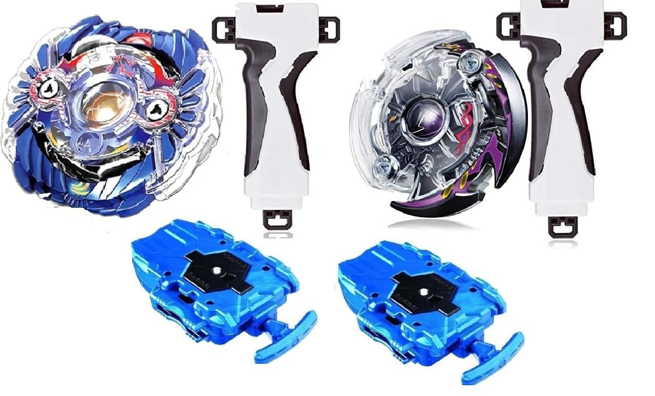 Bestie toys Battle Top Metal Fusion Clash of Speed Top with 2 Blades and 2 String Launchers with Handle (Dark Deathscyther +Booster Holy Horus) (B0CWDHWQ1N) Amazon Price History, Amazon Price Tracker
