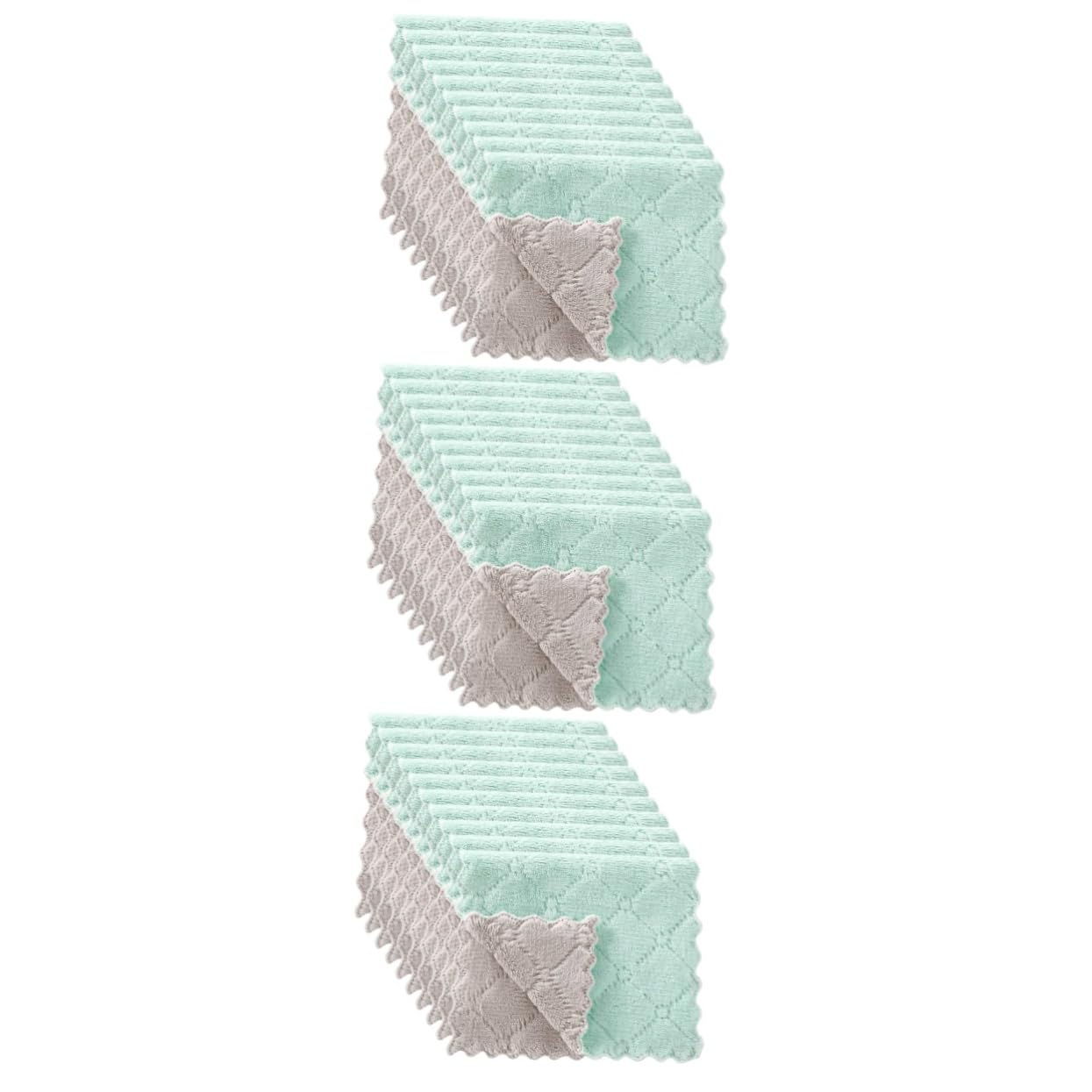 FRCOLOR 3 Series Paño Absorbente para Lavar Platos Paño Redondo De Fibra para Limpiar Platos s De Cocina Toallas para Secar De Cocina De 20 Piezas*3