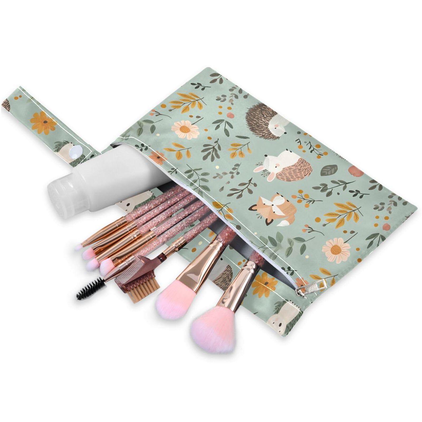 Coikll Wet Dry Bags for Cloth Diaper 2 Pack Waterproof Yoga Gym Bag for Swimsuit Wet Clothes Baby Items-?Cute Animals?