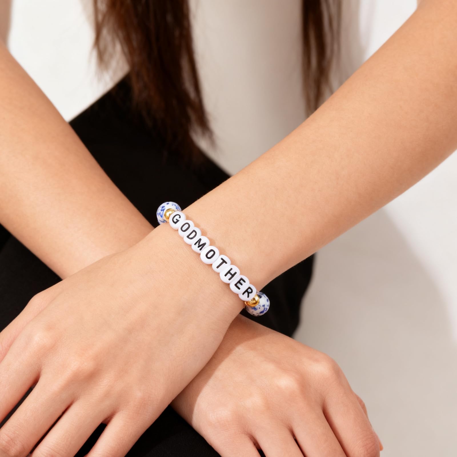 HUTIMY Godmother Bracelet Gifts for Women from Godchild Godson Goddaughter Godmom Godmother Bracelets