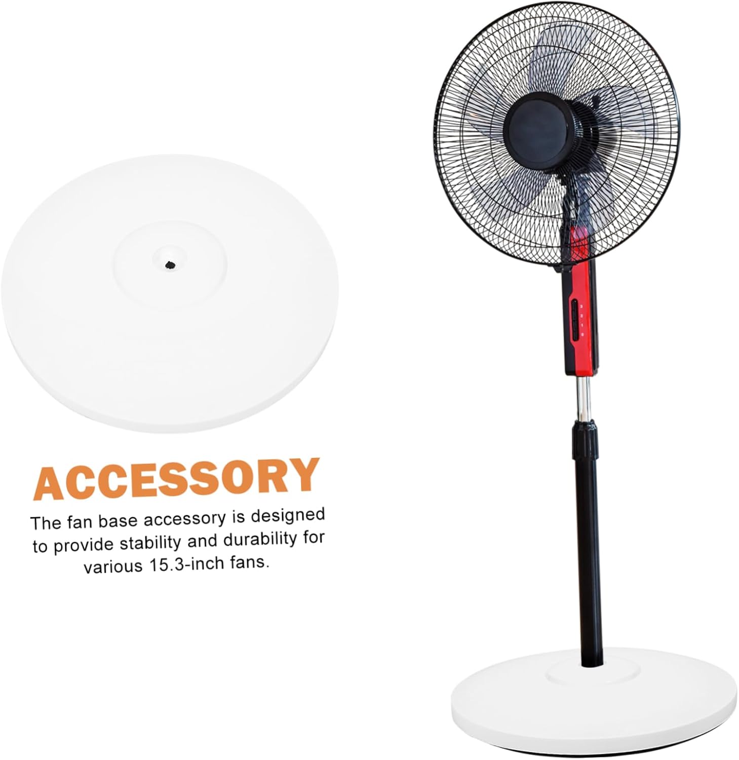 Amosfun Stand up Fan Base Replacement Heavy Duty Plastic Electric Fan Chassis Lifting Base