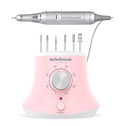 Miniatura 3 de MelodySusie Taladro de uñas profesional recargable de 35000 rpm, lima eléctrica inalámbrica portátil para uñas de gel acrílico, herramientas de
