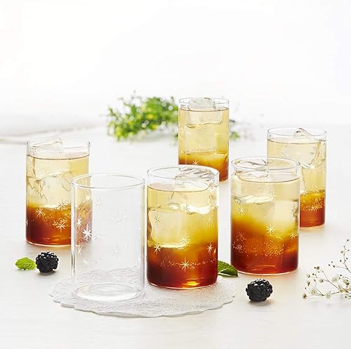 Miniatura 7 de Borosil VDMG295 Vision Deco - Vaso mediano Galaxy Juego de 6 vasos transparentes, ligeros y duraderos, resistentes al olor, aptos para lavavajillas,