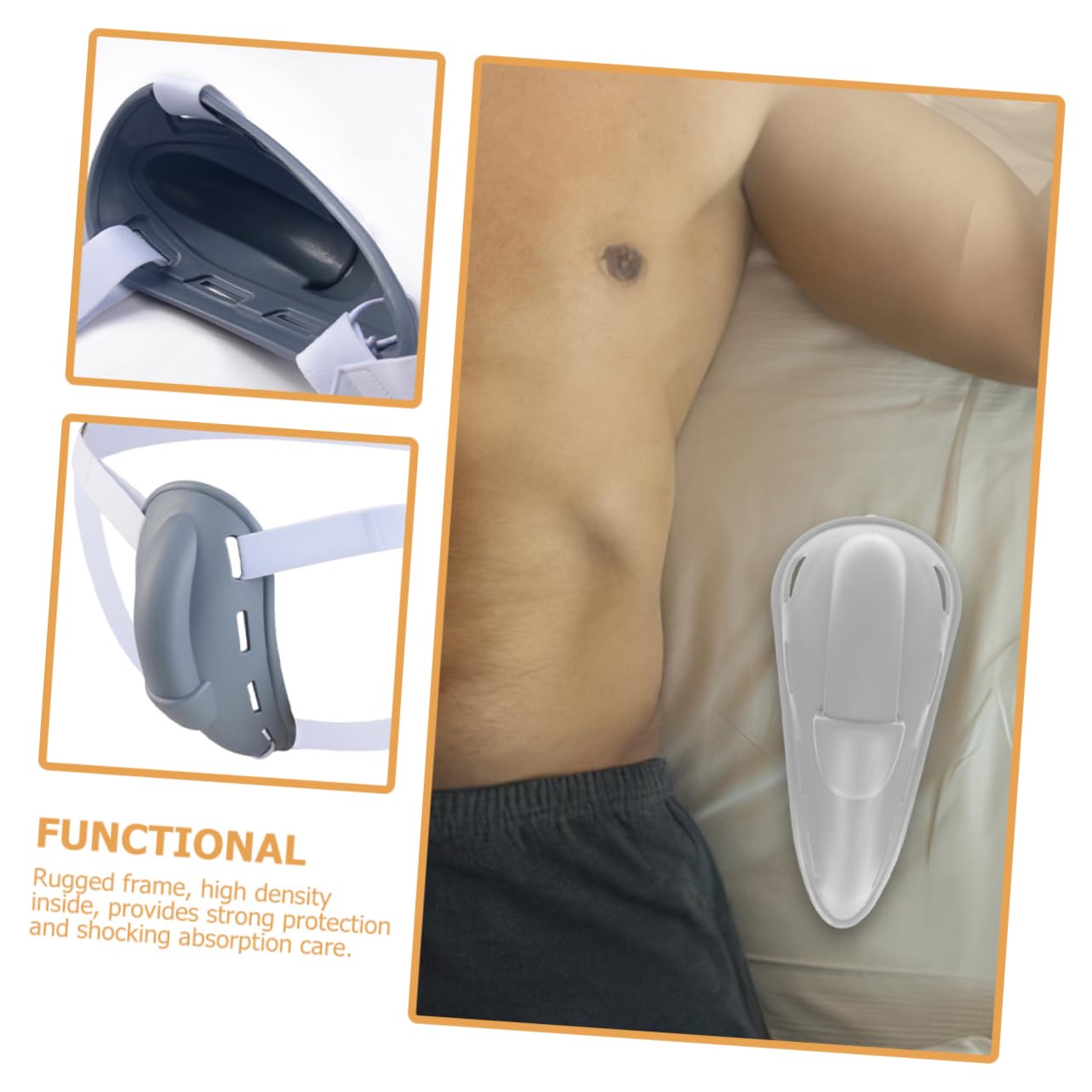 BCOATH Athletic Crotch Protector Cup for Men Comfortable Breathable Groin Guard for Boxing Baseball Integrated Design for Optimal Sports Activities