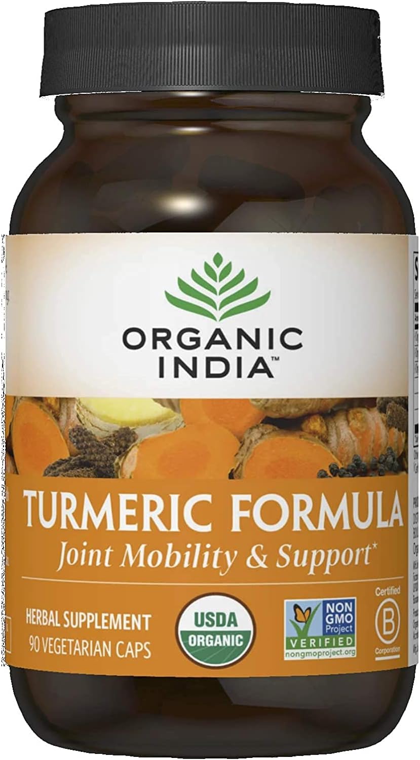 Organic India Turmeric Curcumin Herbal Supplement Joint