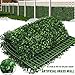 Moeput 12 Pieces 20” X 20” Artificial Hedge Boxwood Panels Grass Wall Artificial Grass Wall Backdrop Panels Green Greenery Backdrop UV Stable Indoor Outdoor Decor Garden Fence
