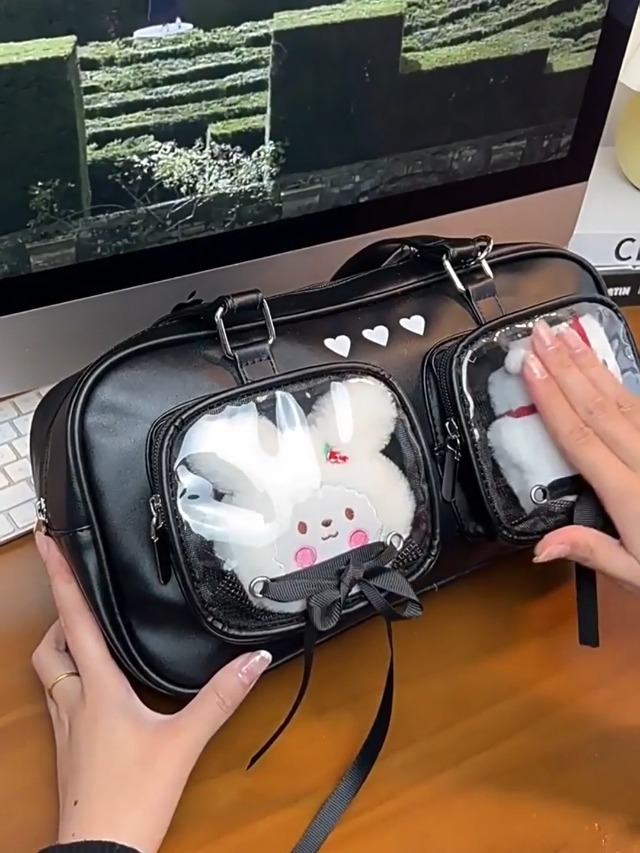 Amazon | [Euetik] 痛バッグ ショルダーバッグ レディース 大
