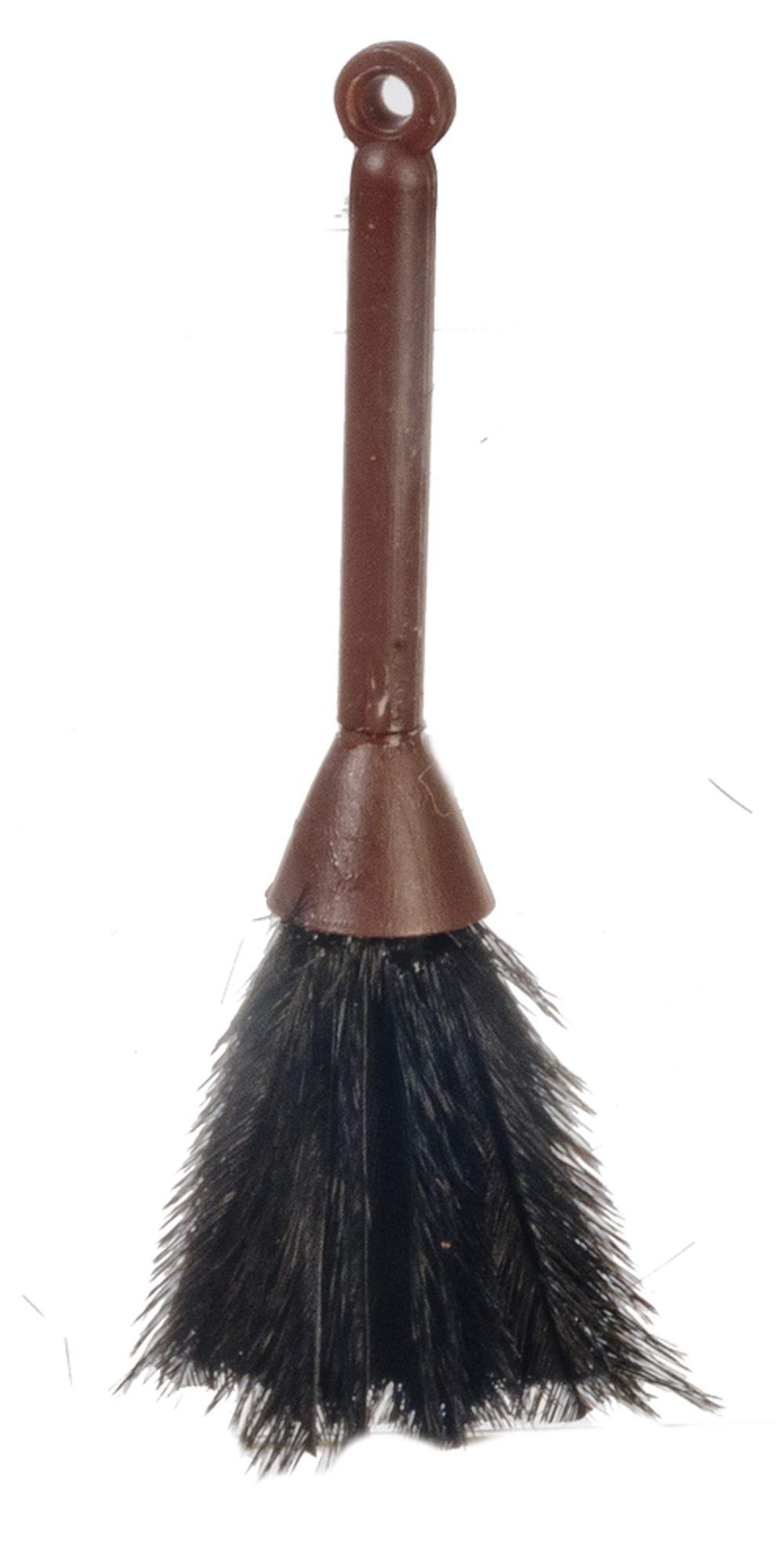 Chrysnbon Dolls House Black Feather Duster Miniature Kitchen Maid Cleaning Accessory