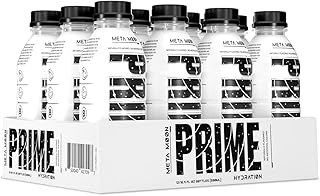 Prime Hydration with BCAA Blend for Muscle Recovery Limited Edition Flavor - Meta Moon (12 Drinks, 16.9 Fl Oz. Each)