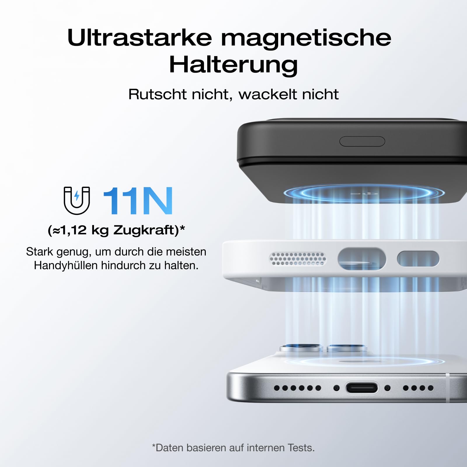EcoFlow Qi2 Magnetic Powerbank 10000mAh 15W, Qi2-zertifiziert Wireless Power Bank 36W Kabelloses Magnetische Powerbank Tragbares Ladegerät für iPhone 17/16/15 Pro Max, Schwarz
