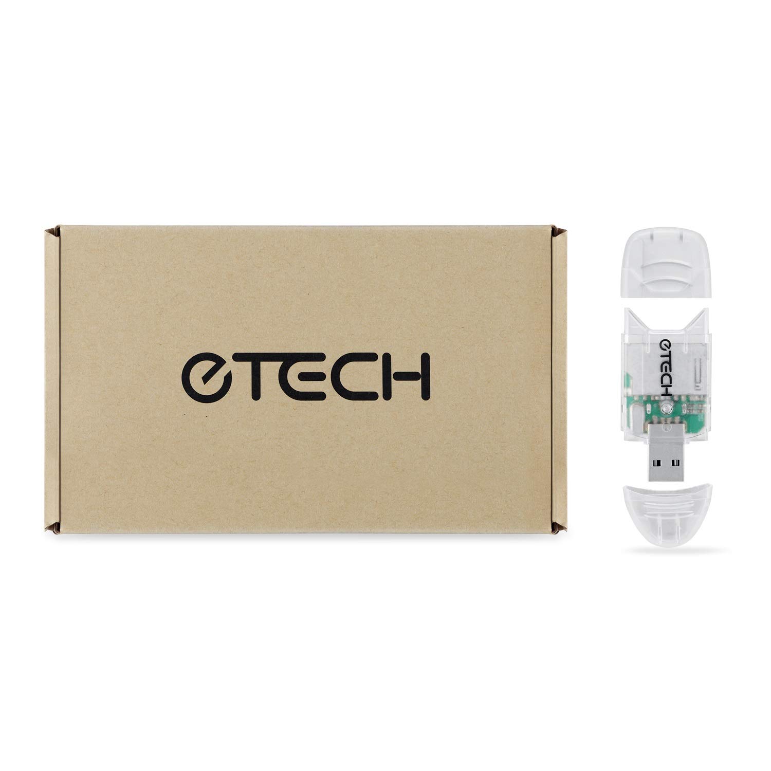 3 Pack eTECH Collection USB 2.0 SD SDHC Memory Card Reader Writer -- support SanDisk Kingston 32GB 16GB 8GB 4GB 2GB SDHC SD MMC Ultra SDHC Extreme SDHC Card Reader ONLY NOT for SDXC Blue 5Pack Crystal Clear-image-32