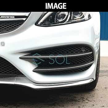 ベンツ W205 前期 AMGライン用 フロントダクトフィン　AMGステッカー ベンツ W205 前期 AMGライン用 フロントダクトフィン AMG
