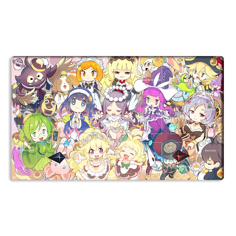 Mlikemat New Playmat LX14 TCG OCG CCG Trading Card Game Mat Mouse Pad with Zones + Bag (Z0039-865-A)
